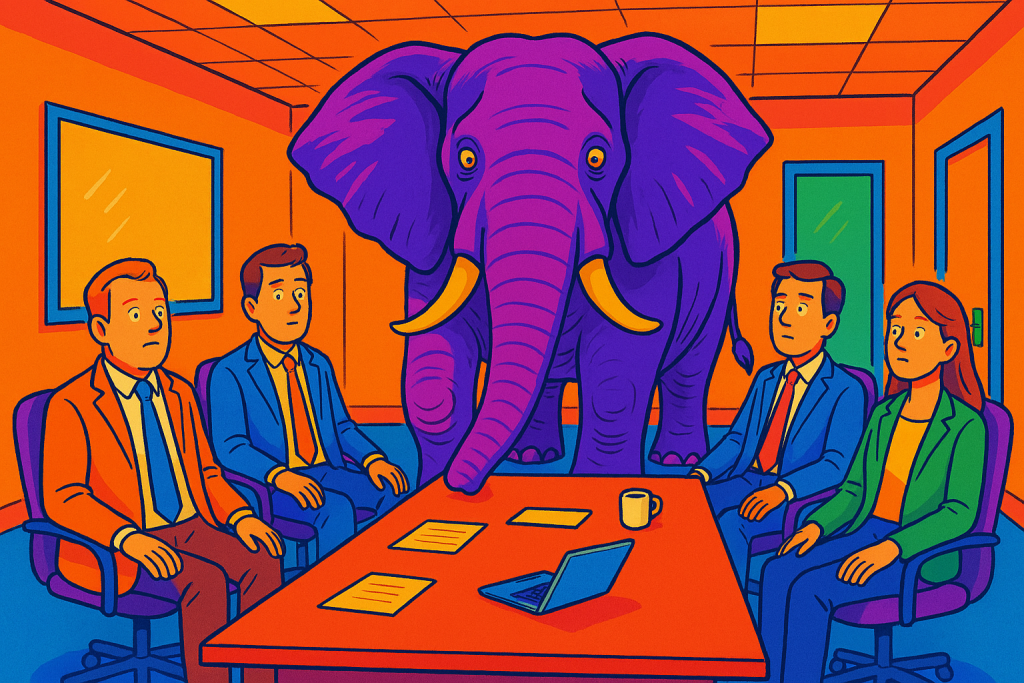 Olifant in de kamer.